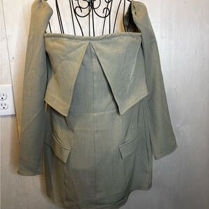 PrettyLittleThing Olive Mini Dress